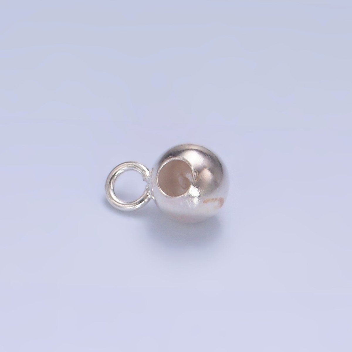 Sterling Silver S925 4mm Silicone Bead Loop Findings | SL-577