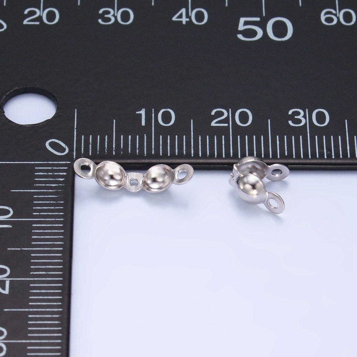 Sterling Silver S925 Crimp Bead Minimalist Findings | SL-514