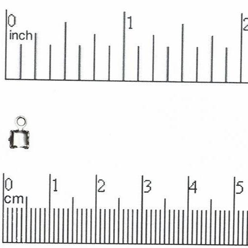 3mm Rhinestone Chain Connector Ends - Sold by the Gross - Multiple Finishes - RCON3
