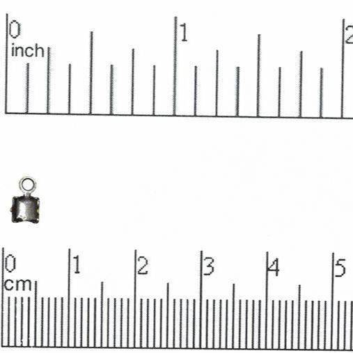 3mm Rhinestone Chain Connector Ends - Sold by the Gross - Multiple Finishes - RCON3