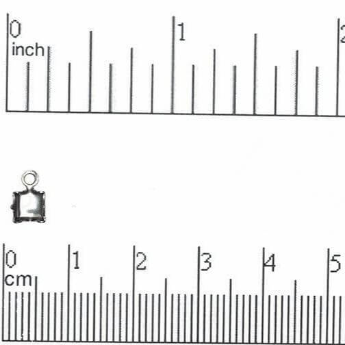 4mm Rhinestone Chain Connector Ends - Available in multiple finishes - Sold by the Gross - RCON4