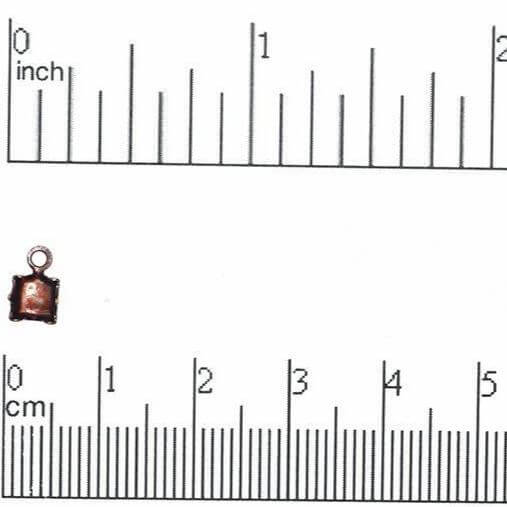 4mm Rhinestone Chain Connector Ends - Available in multiple finishes - Sold by the Gross - RCON4