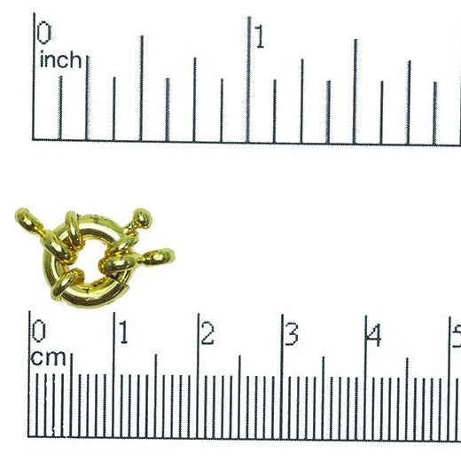 12mm Spring Ring Clasp with 2 Loops - Available in Multiple Colors - Sold Individually - CL/CR1