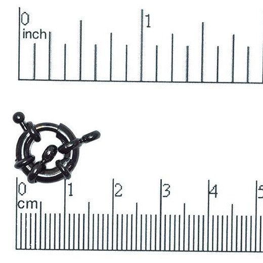 12mm Spring Ring Clasp with 2 Loops - Available in Multiple Colors - Sold Individually - CL/CR1