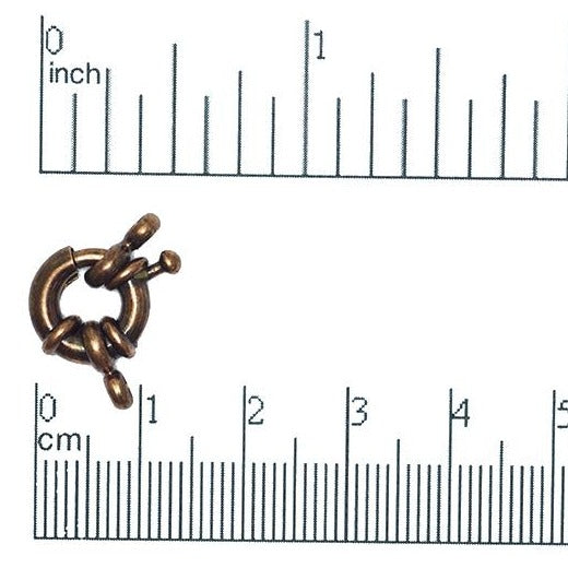 12mm Spring Ring Clasp with 2 Loops - Available in Multiple Colors - Sold Individually - CL/CR1