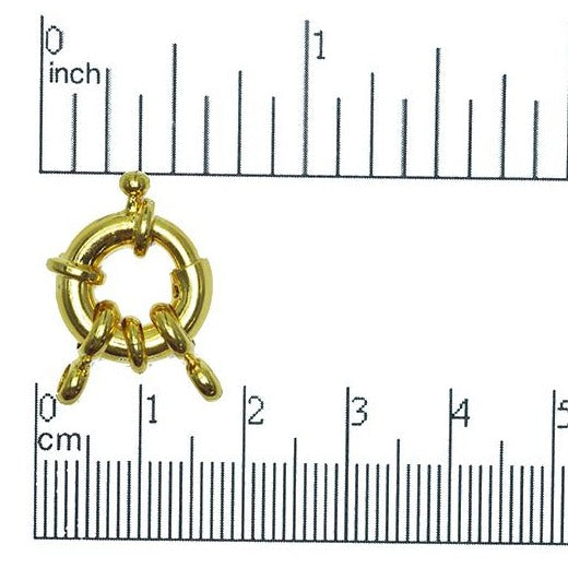15mm Spring Ring Clasp - Made of Brass - Sold Individually - CL/CR2