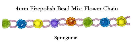 Springtime Firepolish Accent Bead Mix