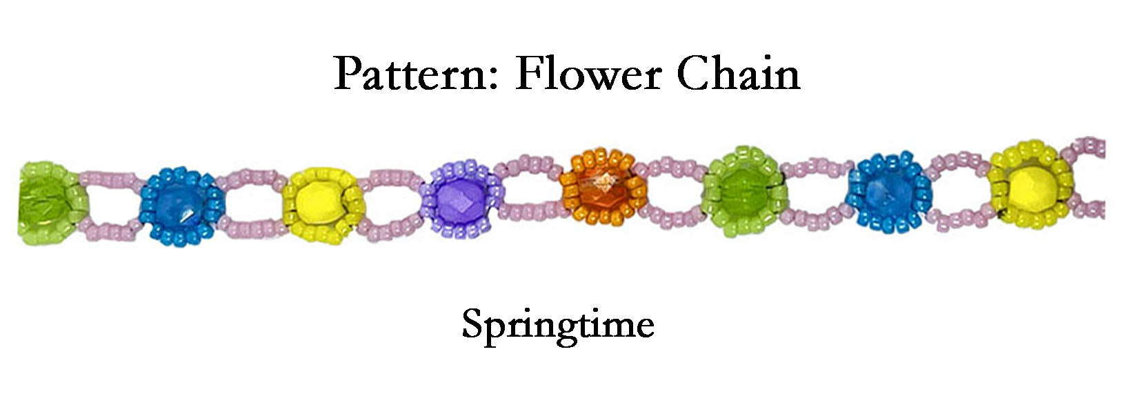 Flower Chain Pattern – Glass Garden Beads Collective, PLLC