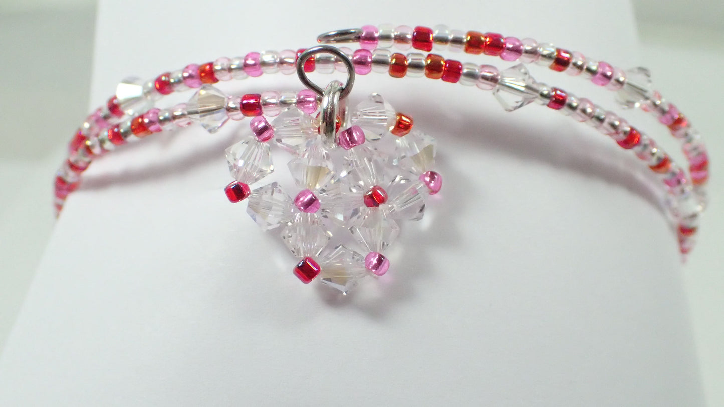 Sweet Heart Memory Wire Wrap